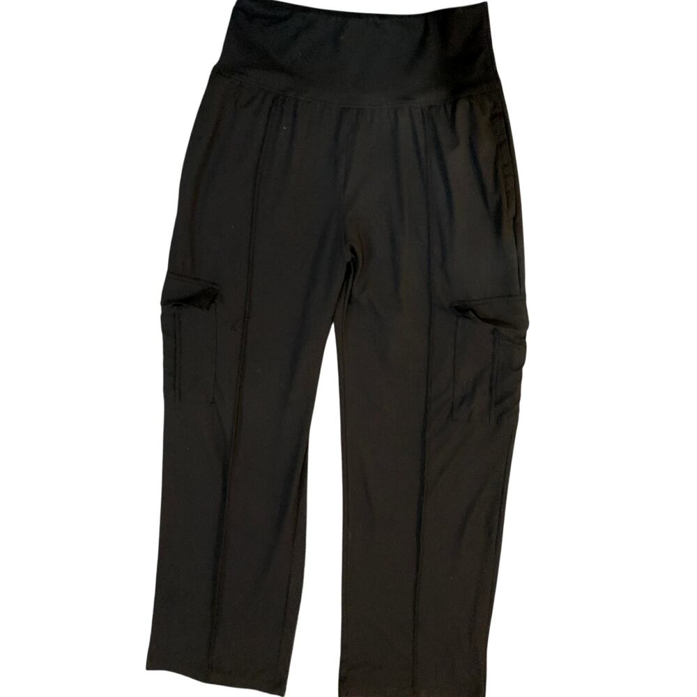 Rae Mode Butter Soft Black STRAIGHT eg Cargo Lounge Pants - Black size M